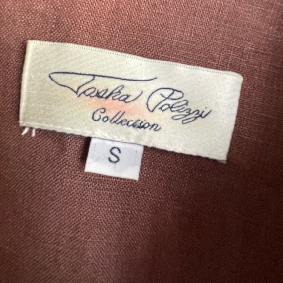 Tasha Polizzi SaddleBlanket Ruffle Pearl Snap Down Long Sleeve Linen Shirt Sz S. - Picture 2 of 10